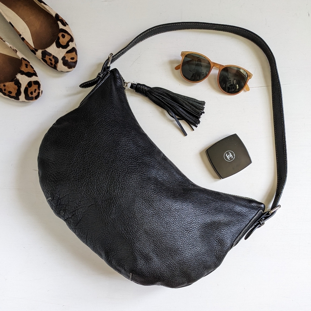 Lauren Ralph Lauren Black Hobo Bag